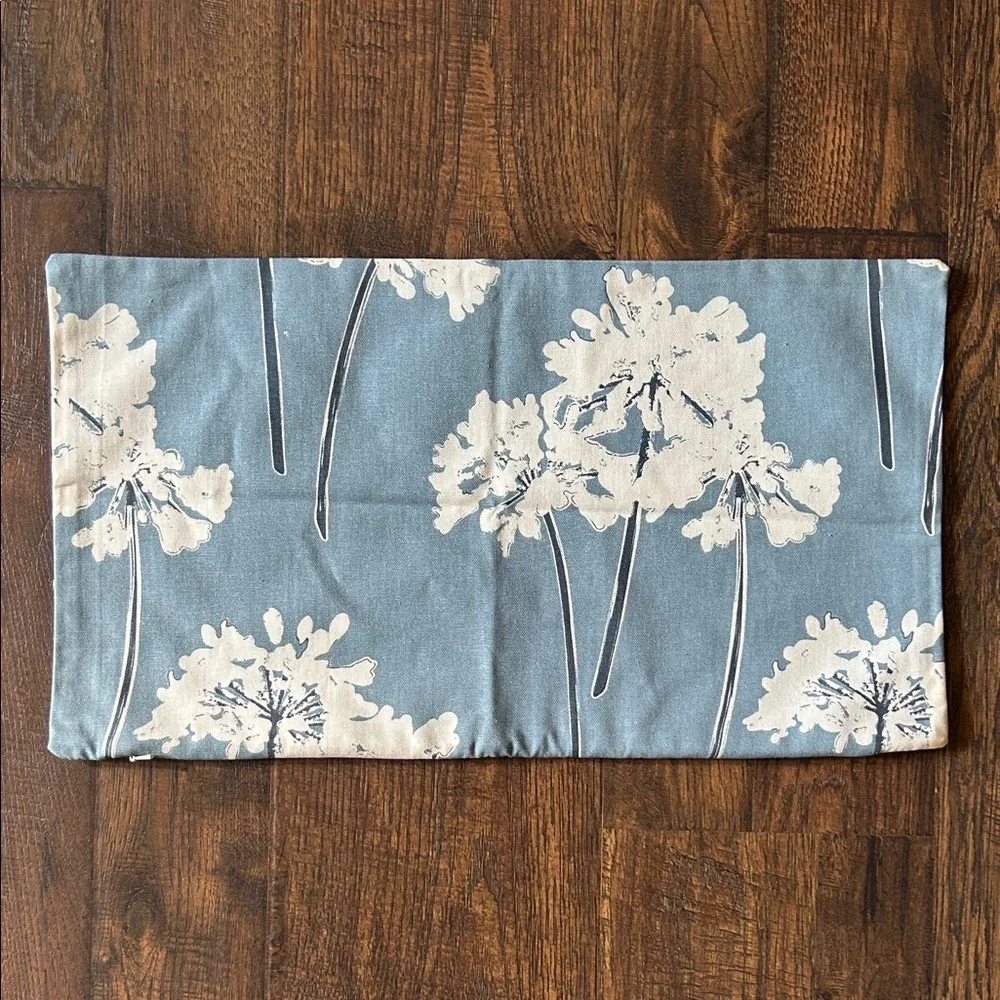Floral Blue and White Pillow Cover